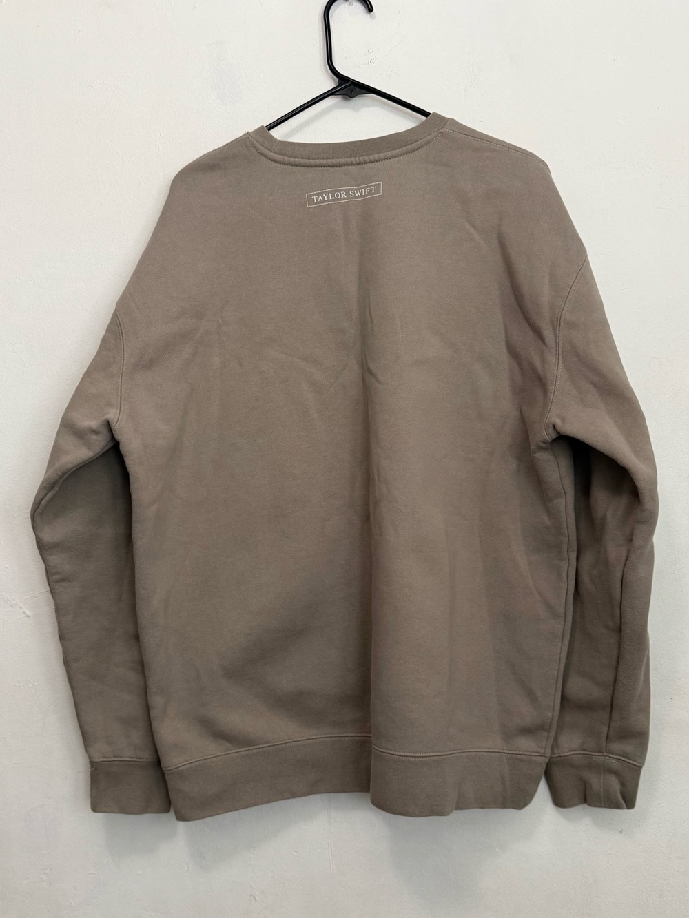 Taylor Swift TTPD The Tortured Poets Department Beige Crewneck size XL - Picture 3 of 5